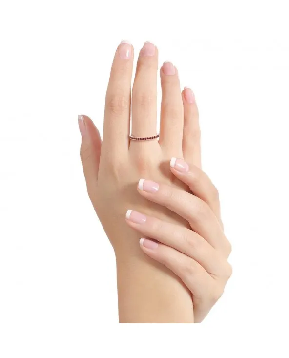 ANELLO VERETTA A GIRO ORO ROSA ZAFFIRI E DIAMANTI ETN38SP/RR etn38sp/rr Namuri - 2 ANELLO VERETTA A GIRO ORO ROSA ZAFFIRI E DIAMANTI ETN38SP/RR etn38sp/rr Namuri - 2