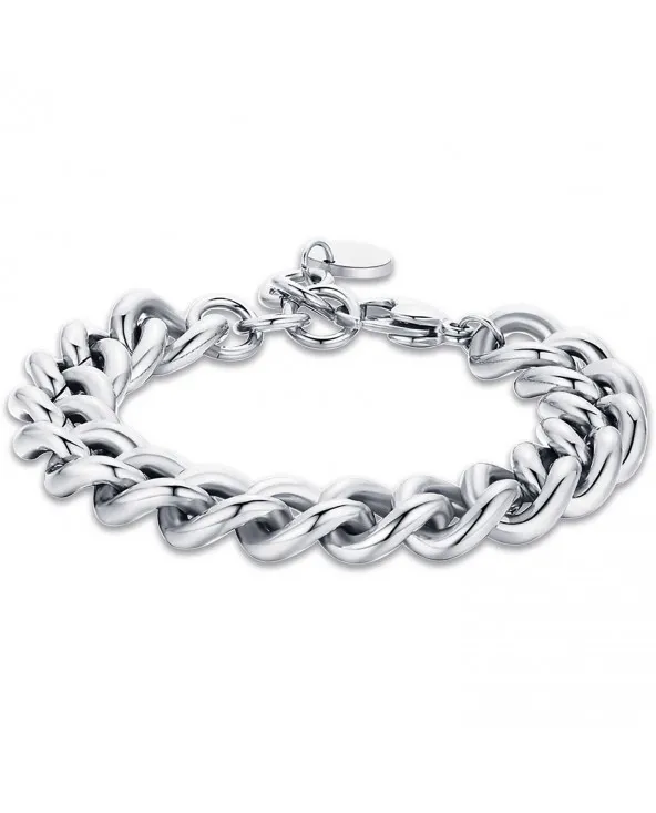 BRACCIALE DONNA CATENA IN ACCIAIO LUCA BARRA BK2067 bk2067 Luca Barra - 1 BRACCIALE DONNA CATENA IN ACCIAIO LUCA BARRA BK2067 bk2067 Luca Barra - 1