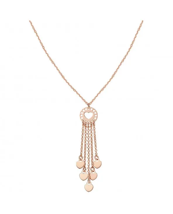 COLLANA IN ARGENTO ROSATO CON CUORI AMEN CLAAR claar Amen - 1 COLLANA IN ARGENTO ROSATO CON CUORI AMEN CLAAR claar Amen - 1