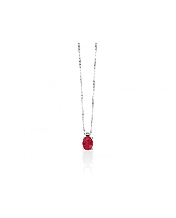 COLLIER ORO BIANCO E RUBINO ROSSO MILUNA CLD4275 cld4275 Miluna - 1 COLLIER ORO BIANCO E RUBINO ROSSO MILUNA CLD4275 cld4275 Miluna - 1