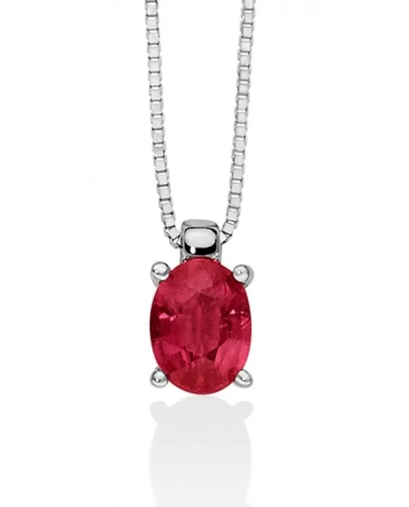 COLLIER ORO BIANCO E RUBINO ROSSO MILUNA CLD4275 cld4275 Miluna - 2 COLLIER ORO BIANCO E RUBINO ROSSO MILUNA CLD4275 cld4275 Miluna - 2