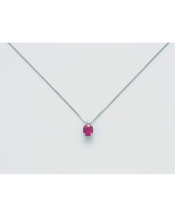 COLLIER ORO BIANCO E RUBINO ROSSO MILUNA CLD4275 cld4275 Miluna - 3 COLLIER ORO BIANCO E RUBINO ROSSO MILUNA CLD4275 cld4275 Miluna - 3