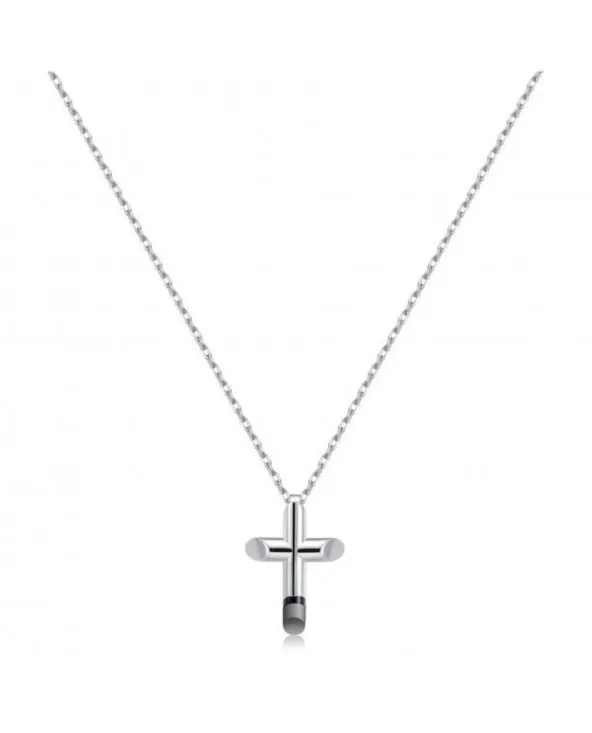 COLLANA UOMO IN ACCIAIO COLLEZIONE CELESTA CROCE BROSWAY BCS01 bcs01 BROSWAY gioielli - 1 COLLANA UOMO IN ACCIAIO COLLEZIONE CELESTA CROCE BROSWAY BCS01 bcs01 BROSWAY gioielli - 1