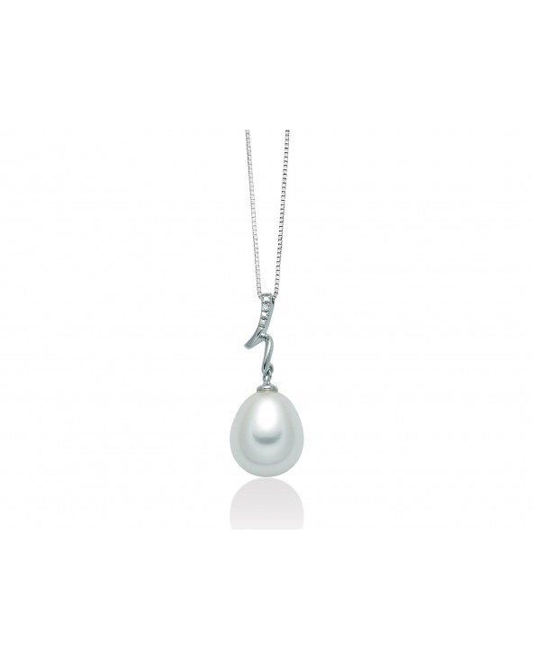COLLIER PERLA E DIAMANTE IN ORO BIANCO MILUNA PCL5854X pcl5854x Miluna - 1 COLLIER PERLA E DIAMANTE IN ORO BIANCO MILUNA PCL5854X pcl5854x Miluna - 1