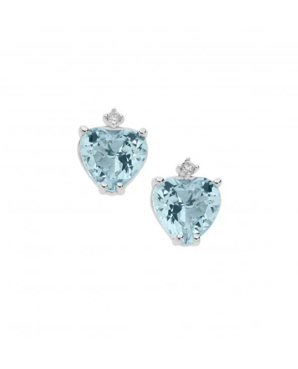 ORECCHINI CON ACQUAMARINA E DIAMANTI IN ORO BIANCO DI COMETE GIOIELLI ORQ235 orq235 Comete - 1 ORECCHINI CON ACQUAMARINA E DIAMANTI IN ORO BIANCO DI COMETE GIOIELLI ORQ235 orq235 Comete - 1