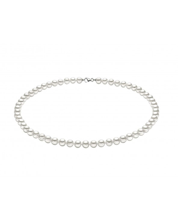 COLLIER PERLE DIAMETRO 6,5/6 MM CHIUSURA ORO BIANCO COMETE GIOIELLI FWQ105S fwq105s Comete - 1 COLLIER PERLE DIAMETRO 6,5/6 MM CHIUSURA ORO BIANCO COMETE GIOIELLI FWQ105S fwq105s Comete - 1
