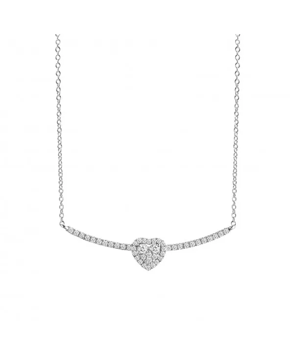 COLLANA COLLIERINO CUORE SALVINI 20067510 IN ORO BIANCO 20067510 Salvini - 2 COLLANA COLLIERINO CUORE SALVINI 20067510 IN ORO BIANCO 20067510 Salvini - 2